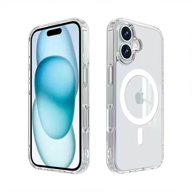 IPhone 16 Clear Rock Shockproof Case w/MagSafe
