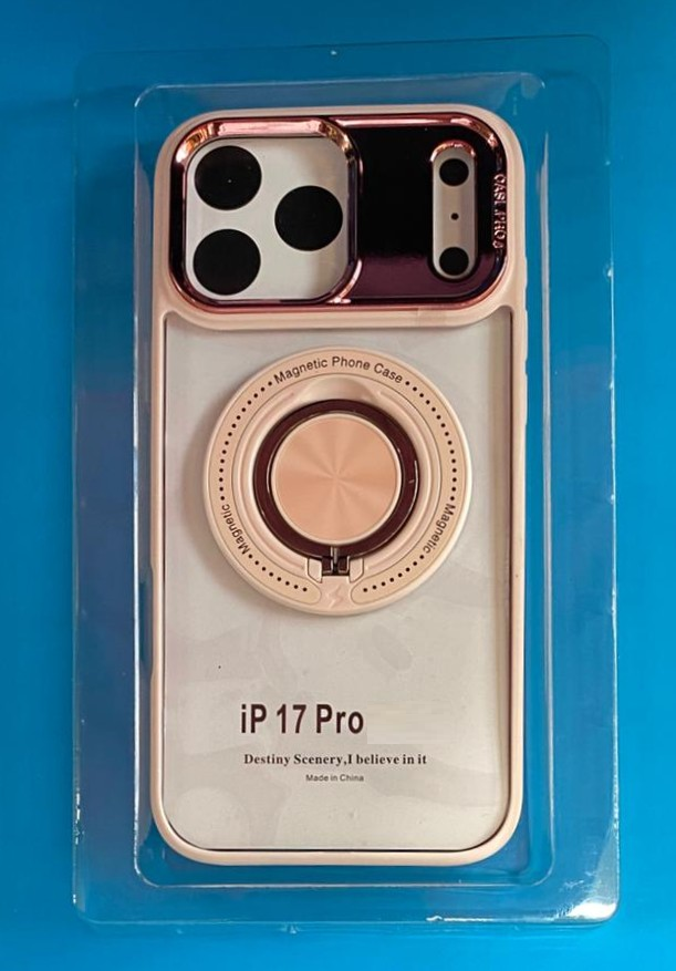 IPhone 17 Pro Pink Ring Holder Case w/MagSafe