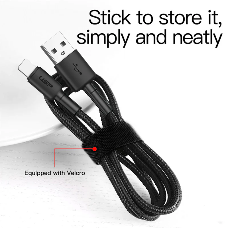 [3004] USB-A to Lightning Cafule Fast-Charging Cable 1M
