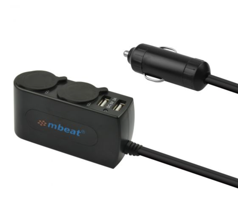 [3021] Dual Port USB and Cigaratte Lighter Charger