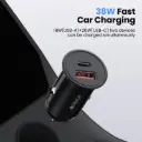iQuick CQ2 38W Fast Car Charging USB-A & USB-C Ports